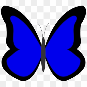 Blue Butterfly Cliparts, HD Png Download - butterfly png clipart