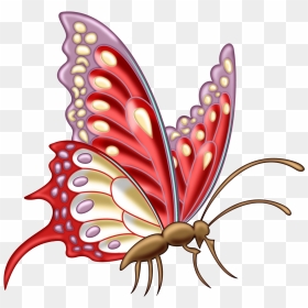 Clipart Insect Drawing Butterfly Png - Mariposa Con Patas Animada, Transparent Png - butterfly png clipart