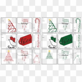 Printable Gift Tags Christmas Gift Card Designs, HD Png Download - christmas gift tag png