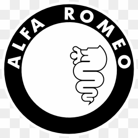 Alfa Romeo Logo Black And White - Circle, HD Png Download - alfa romeo logo png