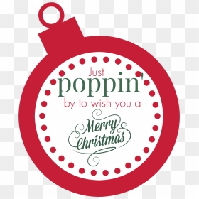 Make These Popcorn Christmas Gifts In Bulk This Year - Popcorn Christmas Gift Tag, HD Png Download - christmas gift tag png