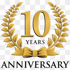 10 Year Celebration Transparent & Png Clipart Free - 10 Year Anniversary Logo Png, Png Download - 50th anniversary png
