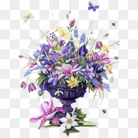 Transparent Flower Arrangement Clipart - Happy Birthday Mary Jane, HD Png Download - flowers in vase png