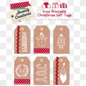 Free Printable Christmas Gift Tags - Alcatraz, HD Png Download - christmas gift tag png