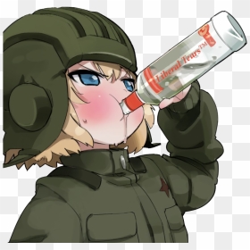 Anime Girls Drinking Alcohol , Png Download - Loli Vodka, Transparent Png - anime tears png