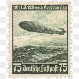 Dr 1936 607 Flugpost - Rare German Stamps, HD Png Download - zeppelin png