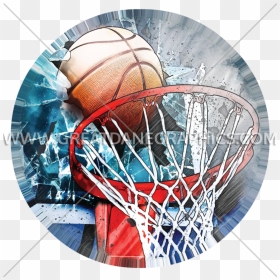 Net Clipart Basketball Net Vector - Streetball, HD Png Download - basketball rim png