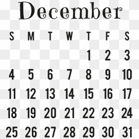 Png Calendar - Transparent Png December Calendar Png, Png Download - 2016 calendar png
