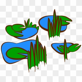Marsh Clip Art, HD Png Download - lilly pad png