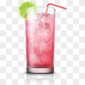 Pink Cocktail In Highball Glass, HD Png Download - rum png