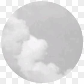 #cloud #smoke #white #grey #puff #circle #aesthetic - Aesthetic Cloud Circle Transparent, HD Png Download - puff of smoke png