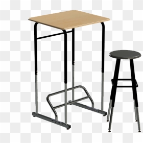 Standing-desk - Stand Up Desk For Schools, HD Png Download - school desk png