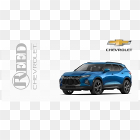 Reed Chevrolet Logo With A Chevrolet Blue Suv And Chevrolet - Chevy Blazer, HD Png Download - chevrolet png