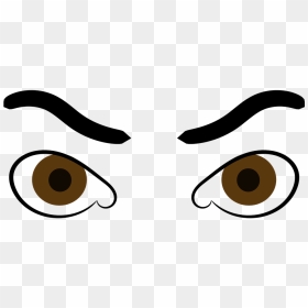 Angry Eyes Clipart, HD Png Download - brown eyes png