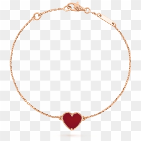 Sweet Alhambra Heart Bracelet, - Van Cleef Bracelet Rose Gold, HD Png Download - gold hearts png