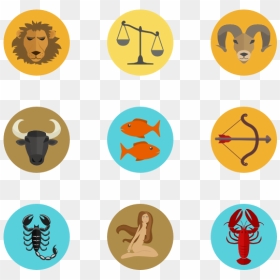 Icons Png Pack - Business Flat Icon, Transparent Png - zodiac signs png