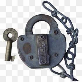 This Is A Switch Lock And Key Set From The Rutland - Gate, HD Png Download - lock and key png