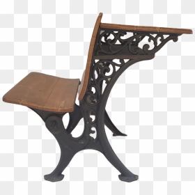 Antique School Desk - Chair, HD Png Download - school desk png