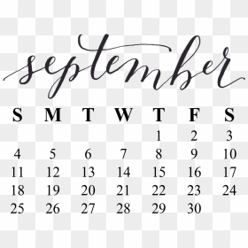 Transparent September 2018 Calendar, HD Png Download - 2016 calendar png
