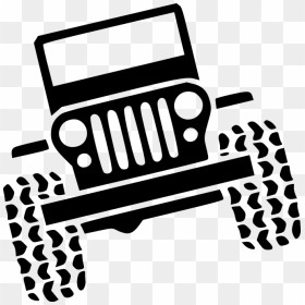 Jeep Clipart Grille, Jeep Grille Transparent Free For - Off Road Jeep Drawing, HD Png Download - grill clipart png