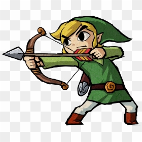 Supergirl Png Toon - Link Wind Waker Bow, Transparent Png - wind arrow png
