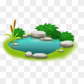 Lake Clipart Lily Pad Pond - Pond Clipart Png, Transparent Png - lilly pad png