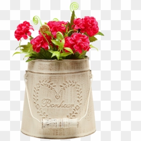 Rustic Flower Vase Transparent, HD Png Download - flowers in vase png