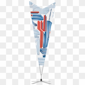 This Bowflag® Premium Model Has An Arrow-shaped Custom - Clip Art, HD Png Download - wind arrow png