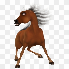 Scared Horse Silhouette, HD Png Download - brown eyes png