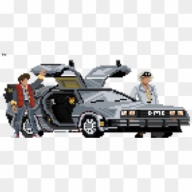 Back To The Future 8bit, HD Png Download - back to the future car png