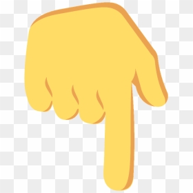 Backhand Index Pointing Down Emoji Clipart - Emoji Seta Para Baixo, HD ...