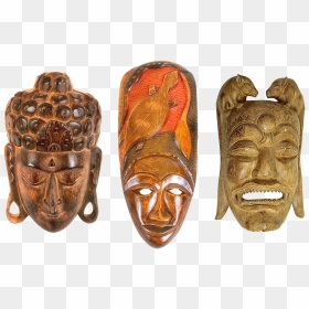 Traditional African Mask Png, Transparent Png - masquerade mask transparent png