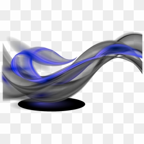 Mq Blue Black Swirls Swirl Wave - Vase, HD Png Download - black swirls png