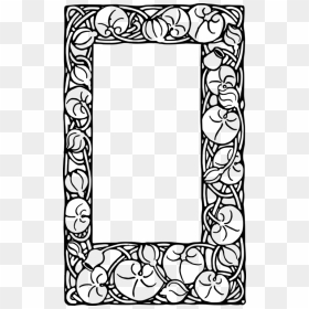 Picture Frame,visual Arts,line Art - Picture Frame, HD Png Download - lilly pad png
