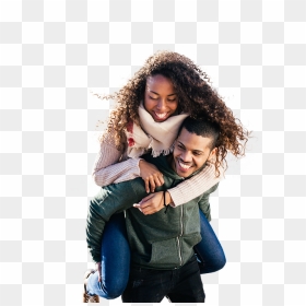 Happy Couple Smiling - Girl, HD Png Download - happy couple png