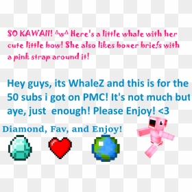 Minecraft Diamond , Png Download - Heart, Transparent Png - please subscribe png