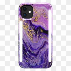 Lumee Duo Purple Marble Iphone 11 Phone Case - Purple Phone Case For Iphone 11, HD Png Download - purple sparkles png