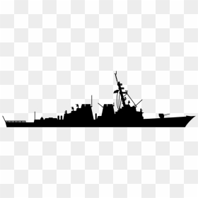 Guided Missile Destroyer Battlecruiser Armored Cruiser - Us Navy Ddg Silhouette, HD Png Download - us navy png