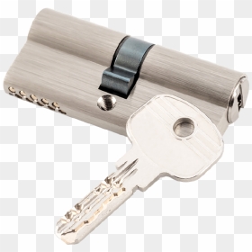 Euro Profile Security Door Lock Cylinder Anti Pick - Gun, HD Png Download - lock and key png
