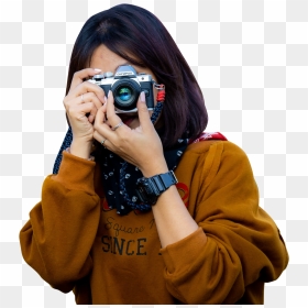 Female Photographer - Girl, HD Png Download - terminator face png