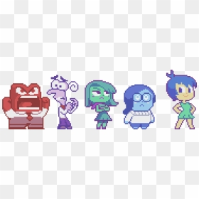 Inside Out Pixel Art, HD Png Download - inside out png