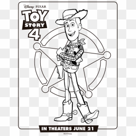 Toy Story 4 Dibujos Para Colorear Woody - Toy Story 4 Coloring Pages, HD Png Download - woody toy story png