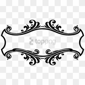 Free Png Download Decorative Png Png Images Background - Frame Design Black And White, Transparent Png - white decorative line png