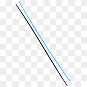 How To Draw Hockey Sticks - Electric Blue, HD Png Download - crossed hockey sticks png