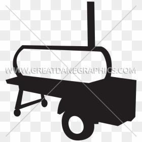 Grill Clipart Barbecue Smoker - Smoker Bbq Silhouette, HD Png Download - grill clipart png
