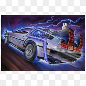 Back To The Future Background Png, Transparent Png - back to the future car png