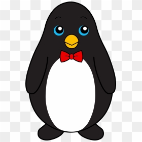 Penguin In A Bow Tie, HD Png Download - black bow tie png