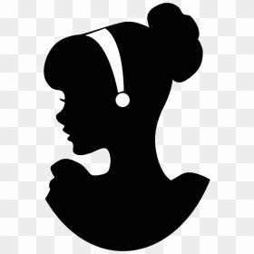 Cinderella Png - Cinderella Silhouette Head Disney, Transparent Png - vhv