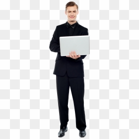 Laptop Person Png, Transparent Png - thinking person png
