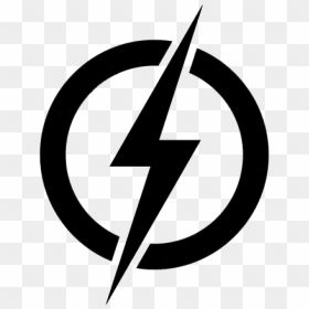 Power Lightning Logo Icon Vector Black Thunder Bolt - Thunder Logo Vector, HD Png Download - lightning bolt png transparent background